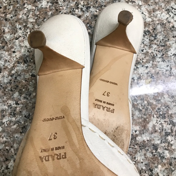 Prada leather buckled kitten heeled mules - Picture 4 of 13